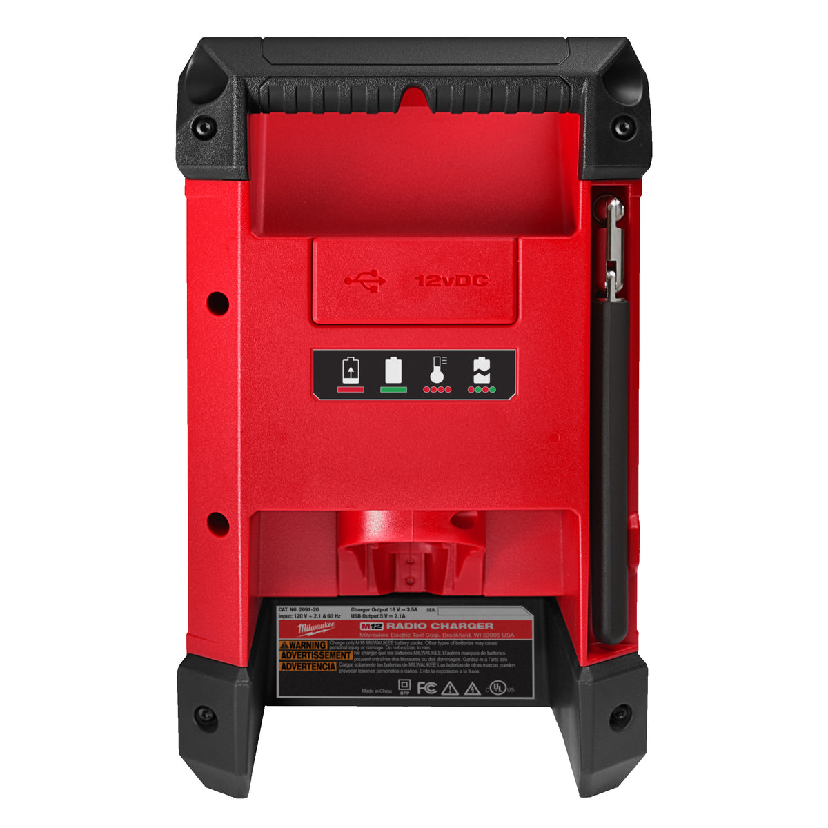Milwaukee M12™ Netz-/Akku-Radio mit Ladefunktion M12RCDAB+ - Produktbild 6