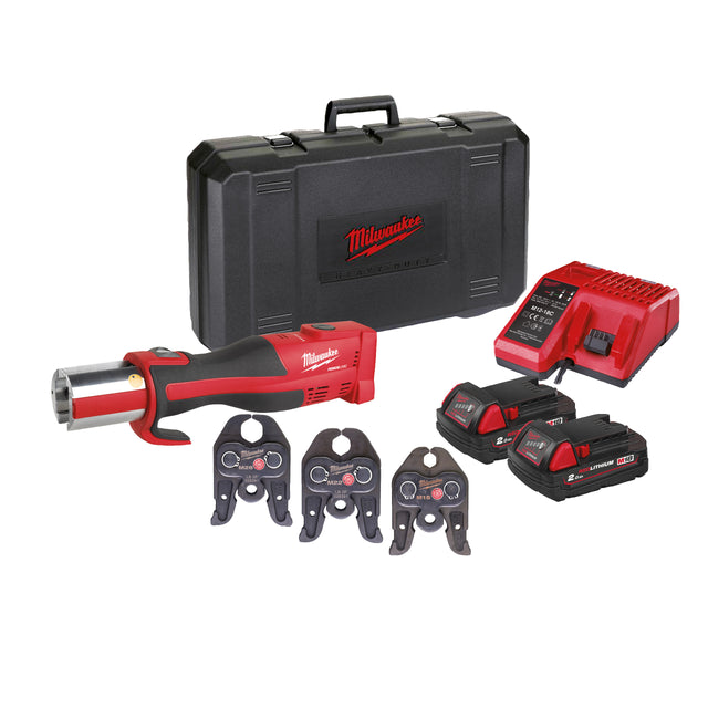 Milwaukee M18™ Bürstenloses Akku-Presswerkzeug (Sanitär) M18BLHPT-202C M-Set - Produktbild 1