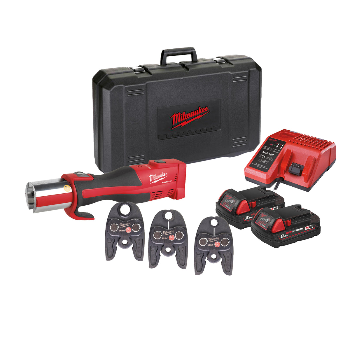 Milwaukee M18™ Bürstenloses Akku-Presswerkzeug (Sanitär) Set M18BLHPT-202C Geberit Mapress Set - Produktbild 5