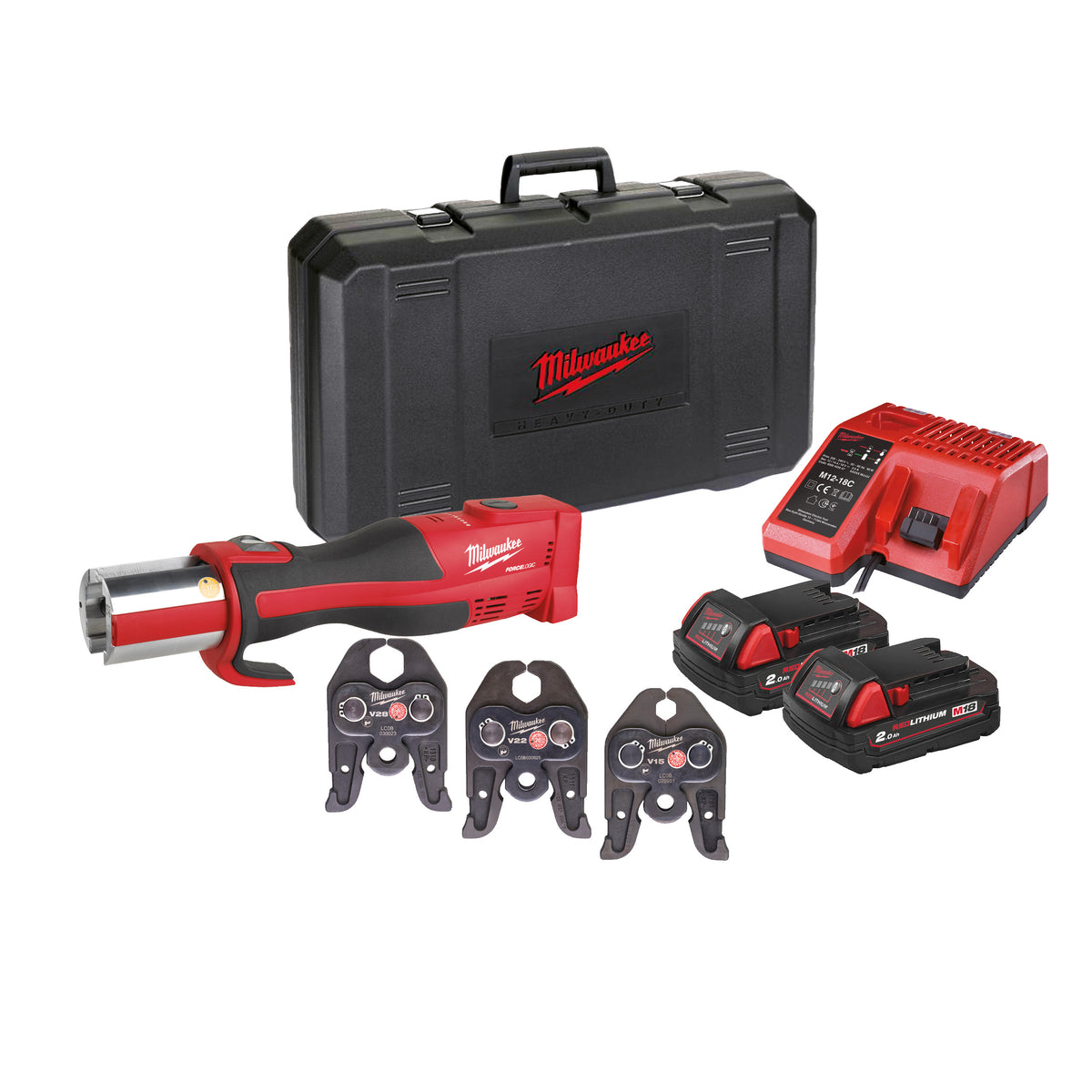 Milwaukee M18™ Bürstenloses Akku-Presswerkzeug (Sanitär) M18BLHPT-202C M-Set - Produktbild 2