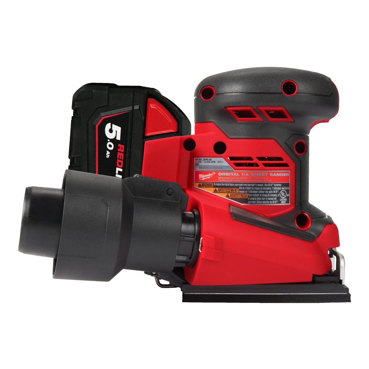 Milwaukee M18™ Akku-Schwingschleifer M18BQSS - Produktbild 12
