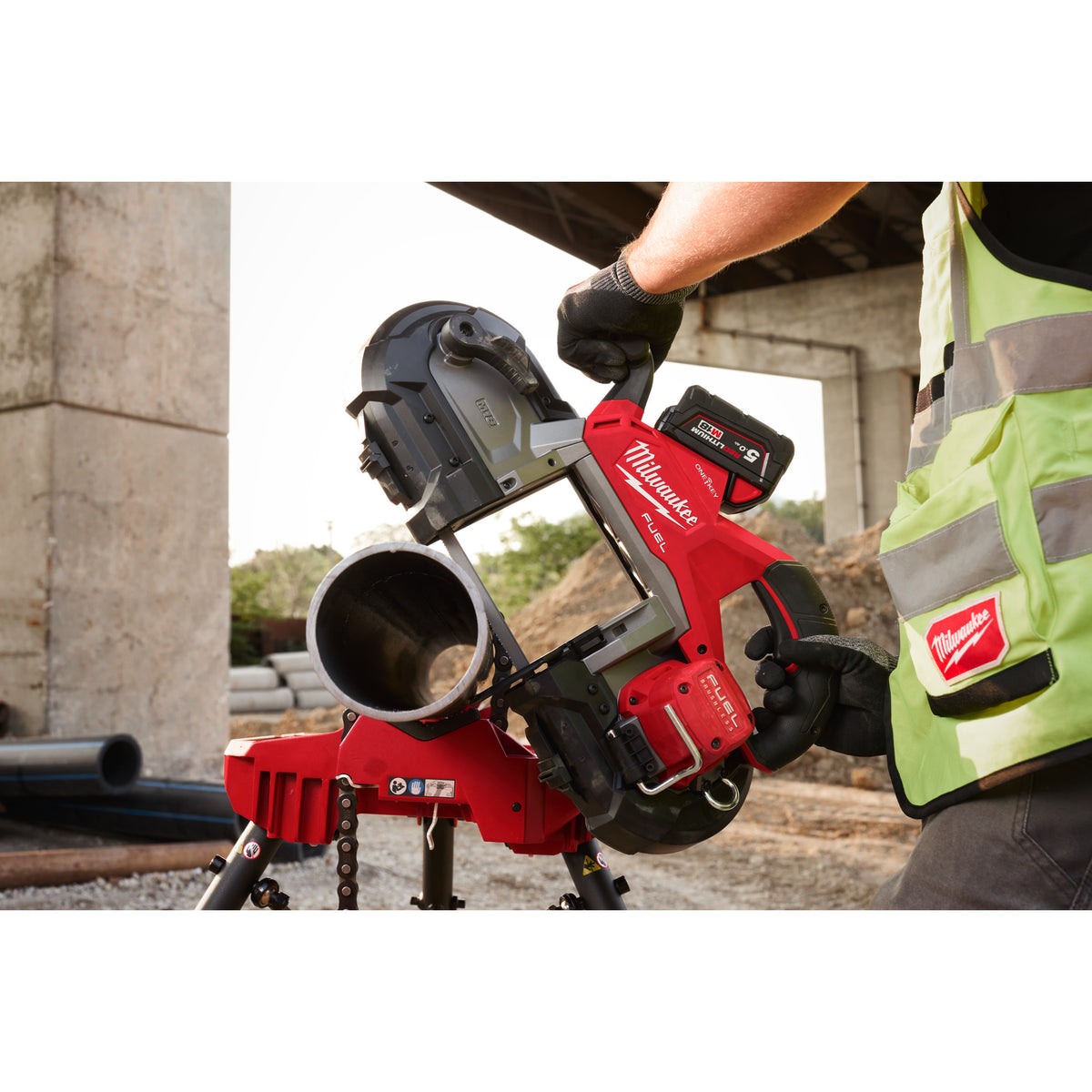 Milwaukee M18 FUEL™ Akku-Sicherheits-Bandsäge M18FBS127DO - Produktbild 10
