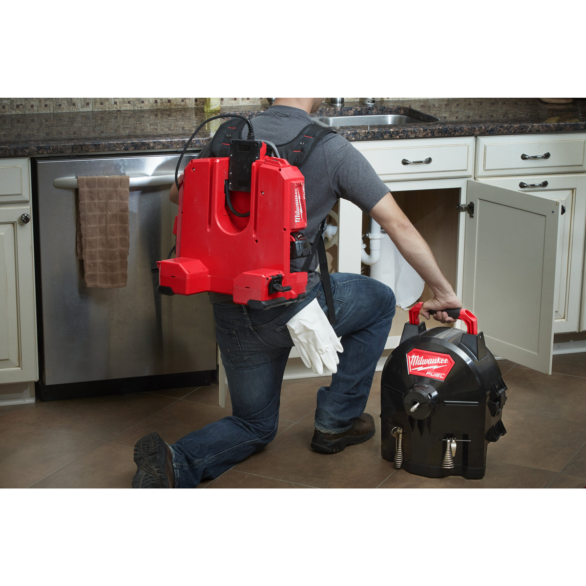 Milwaukee M18 FUEL™ Akku-Rohrreiniger 13 mm M18FFSDC13 - Produktbild 3