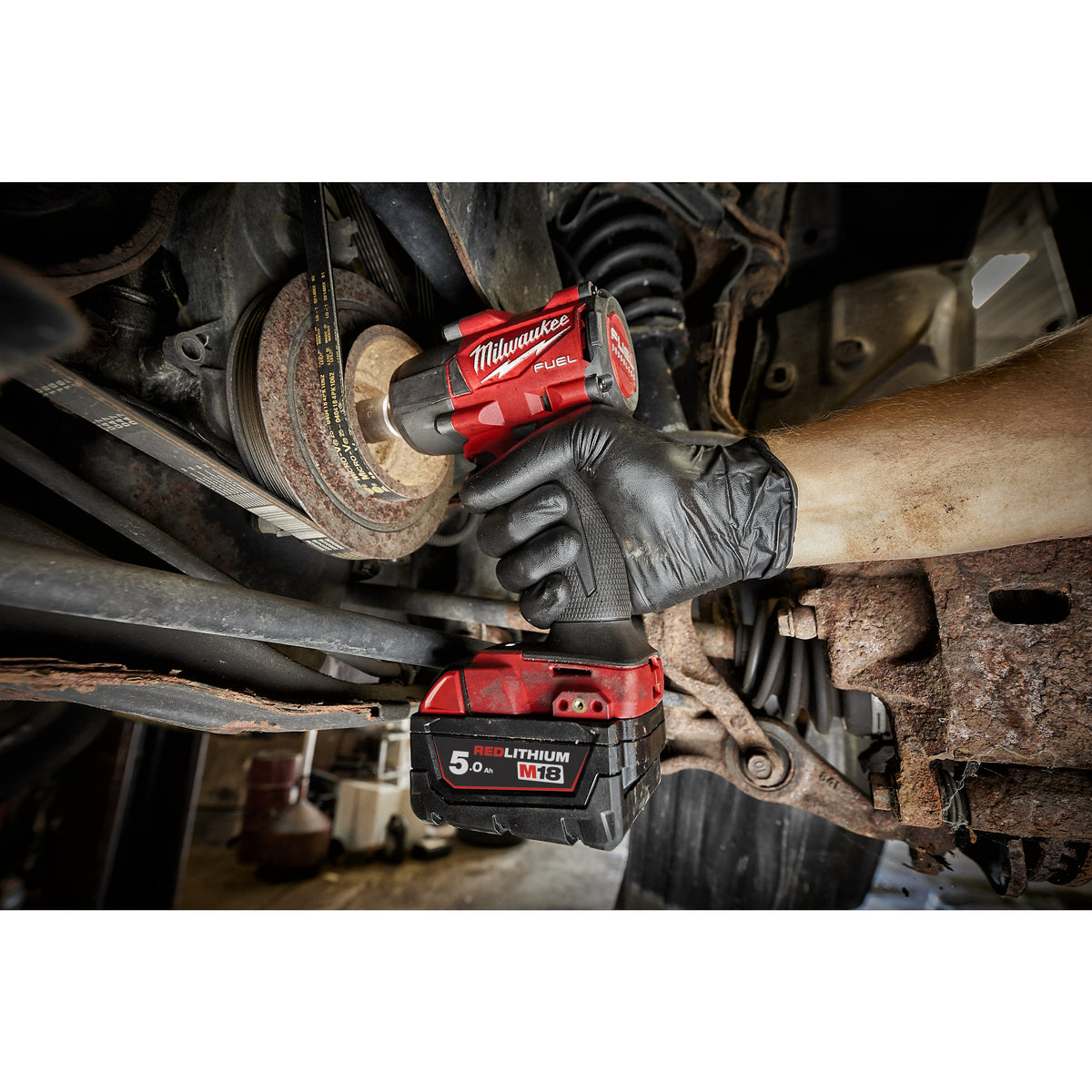 Milwaukee M18 FUEL™ 1/2˝-Akku-Schlagschrauber Vierkant mit Sprengring M18FMTIW2F12 - Produktbild 8