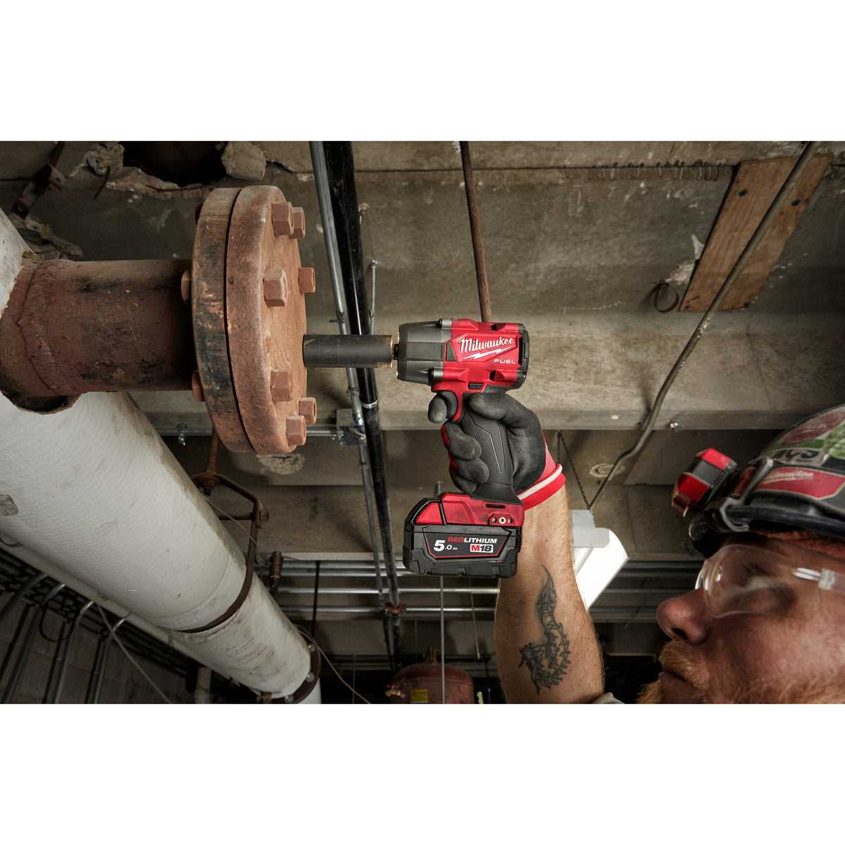 Milwaukee M18 FUEL™ 3/8"-Akku-Schlagschrauber Vierkant mit Sprengring M18FMTIW2F38 - Produktbild 11