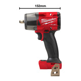 Milwaukee M18 FUEL™ 3/8"-Akku-Schlagschrauber Vierkant mit Sprengring M18FMTIW2F38 - Produktbild 4