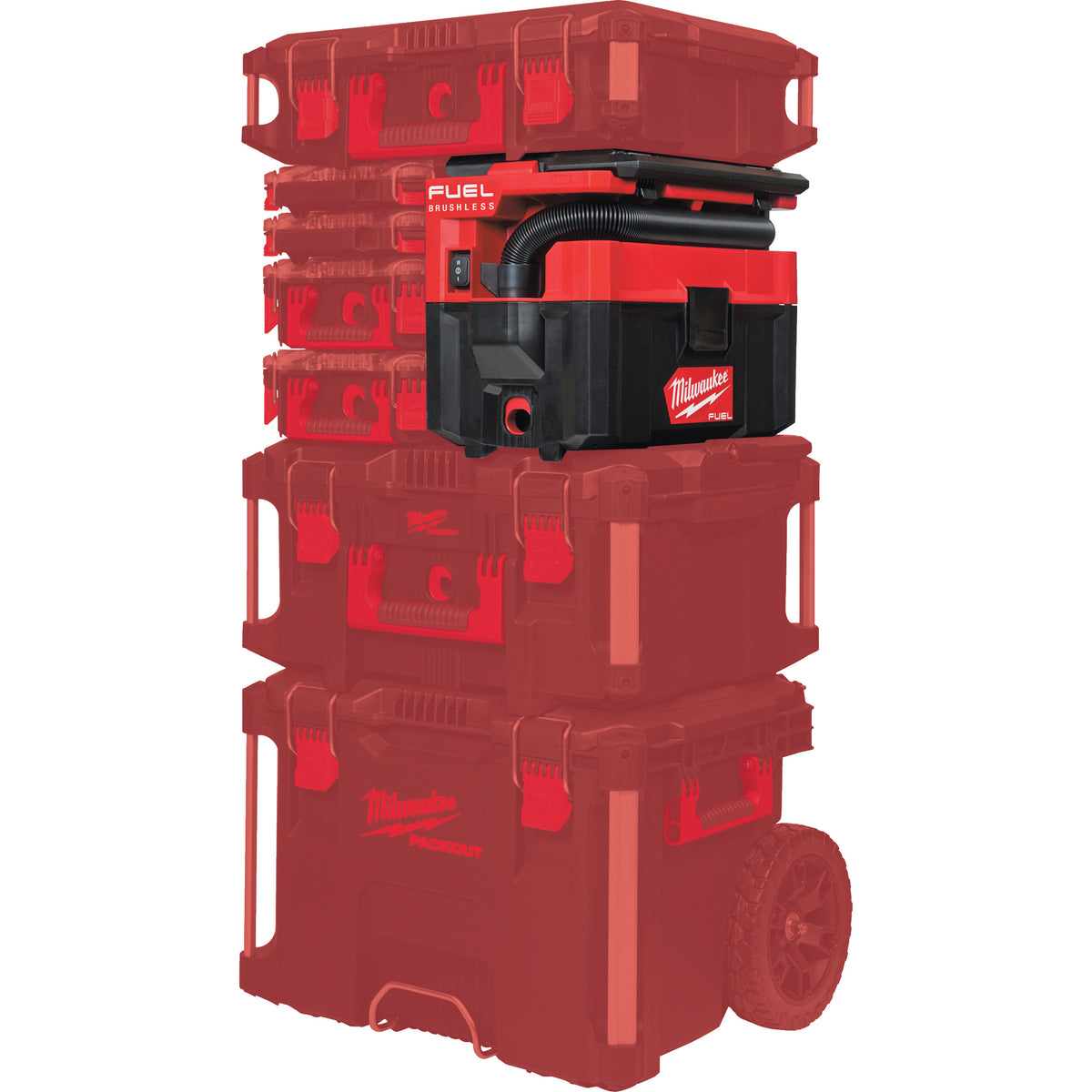 Milwaukee M18 FUEL™ Akku-Packout-Nass/Trockensauger M18FPOVCL - Produktbild 7