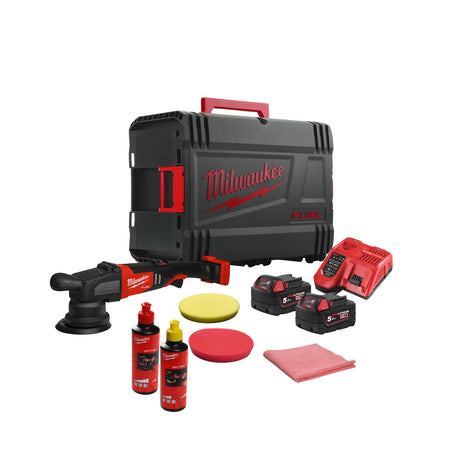 Milwaukee M18 FUEL™ Akku-Exzenter Polierer M18FROP15-502X KIT - Produktbild 1