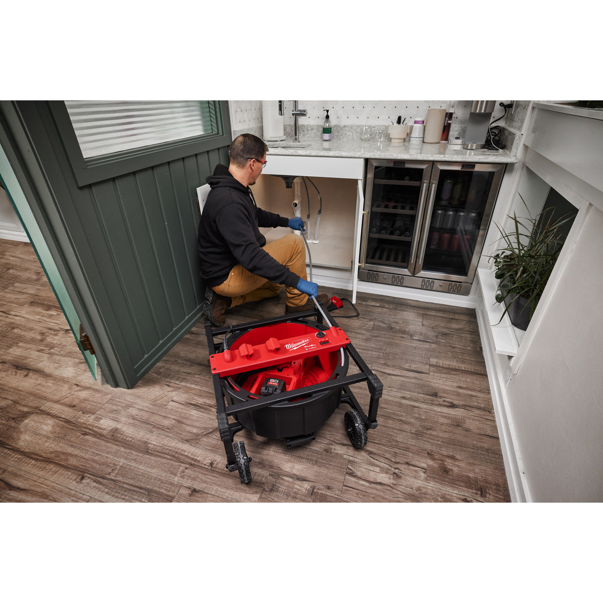 Milwaukee M18™ Akku-Hochgeschwindigkeits-Rohrreiniger mit flexibler Welle M18HSFSM - Produktbild 9