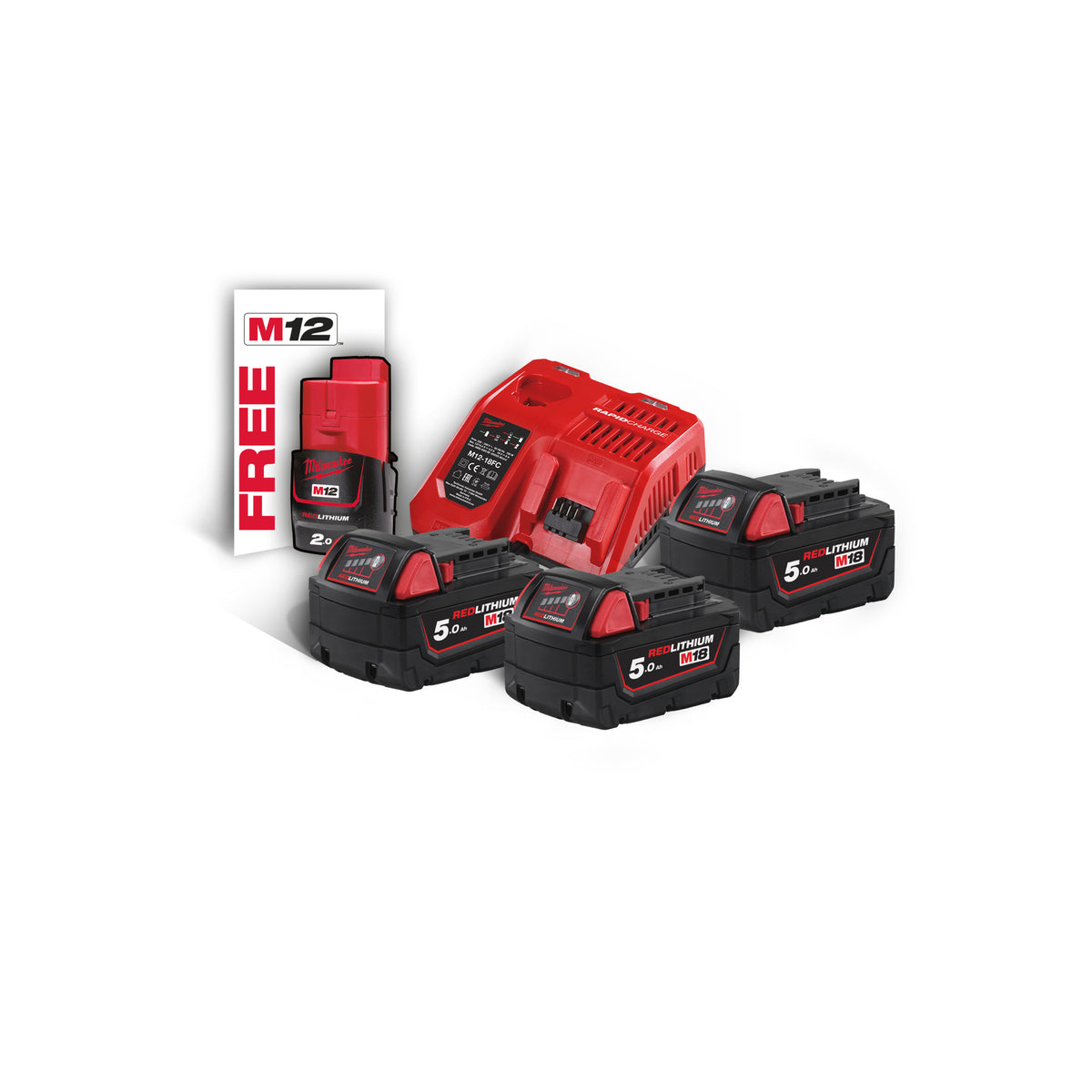 Milwaukee M18 NRG-503 Akku-Starterset