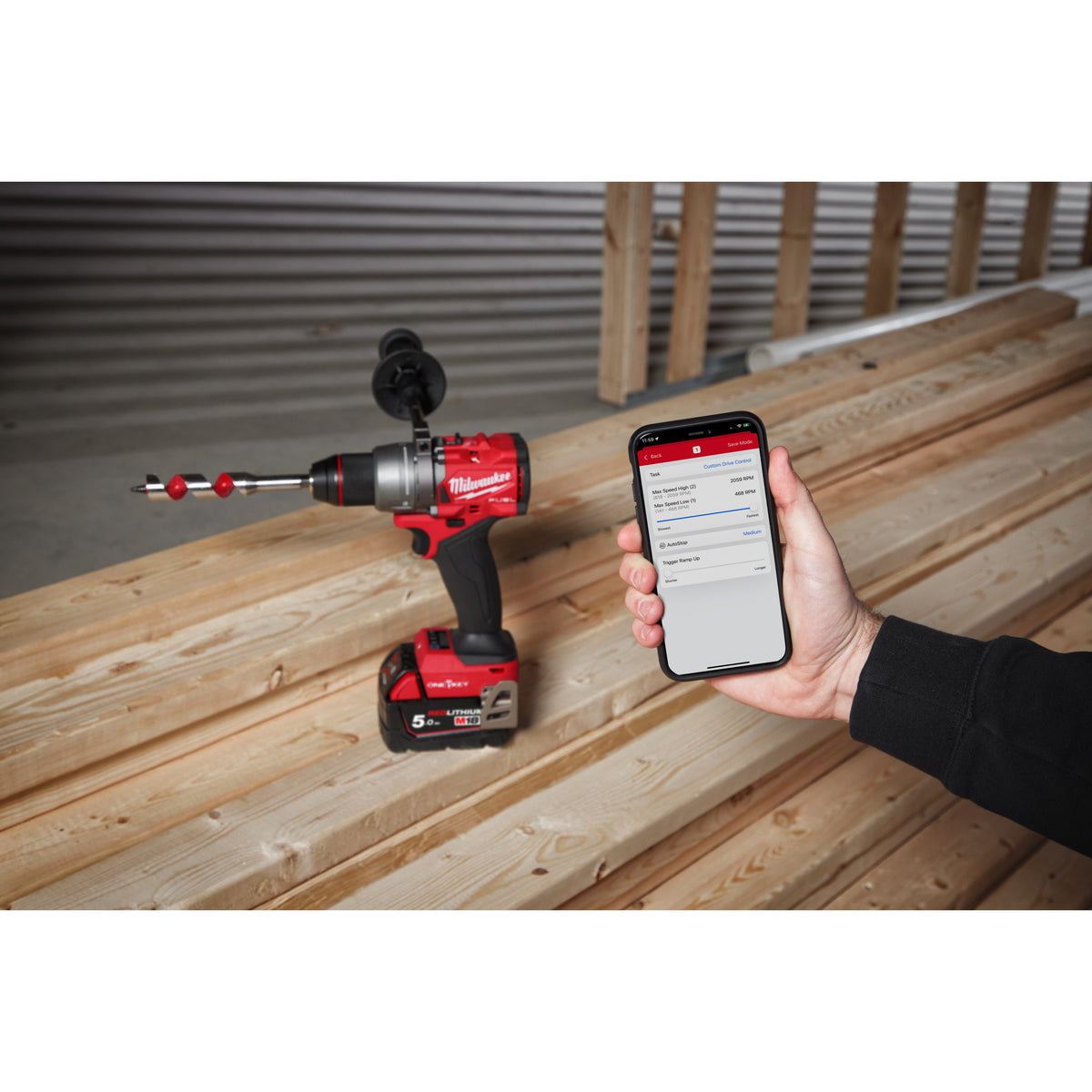 Milwaukee M18 FUEL™ ONE-KEY™ Akku-Bohrschrauber M18ONEDD3 - Produktbild 12