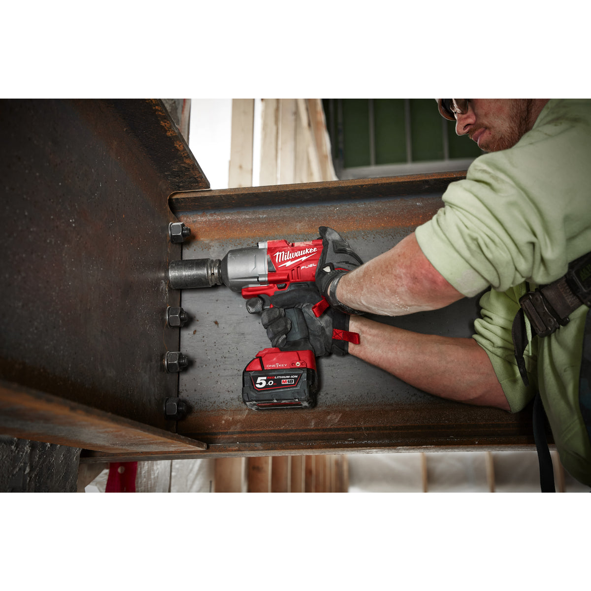 Milwaukee M18 FUEL™ ONE-KEY™ 1/2˝-Akku-Schlagschrauber mit Sprengring M18ONEFHIWF12 - Produktbild 8