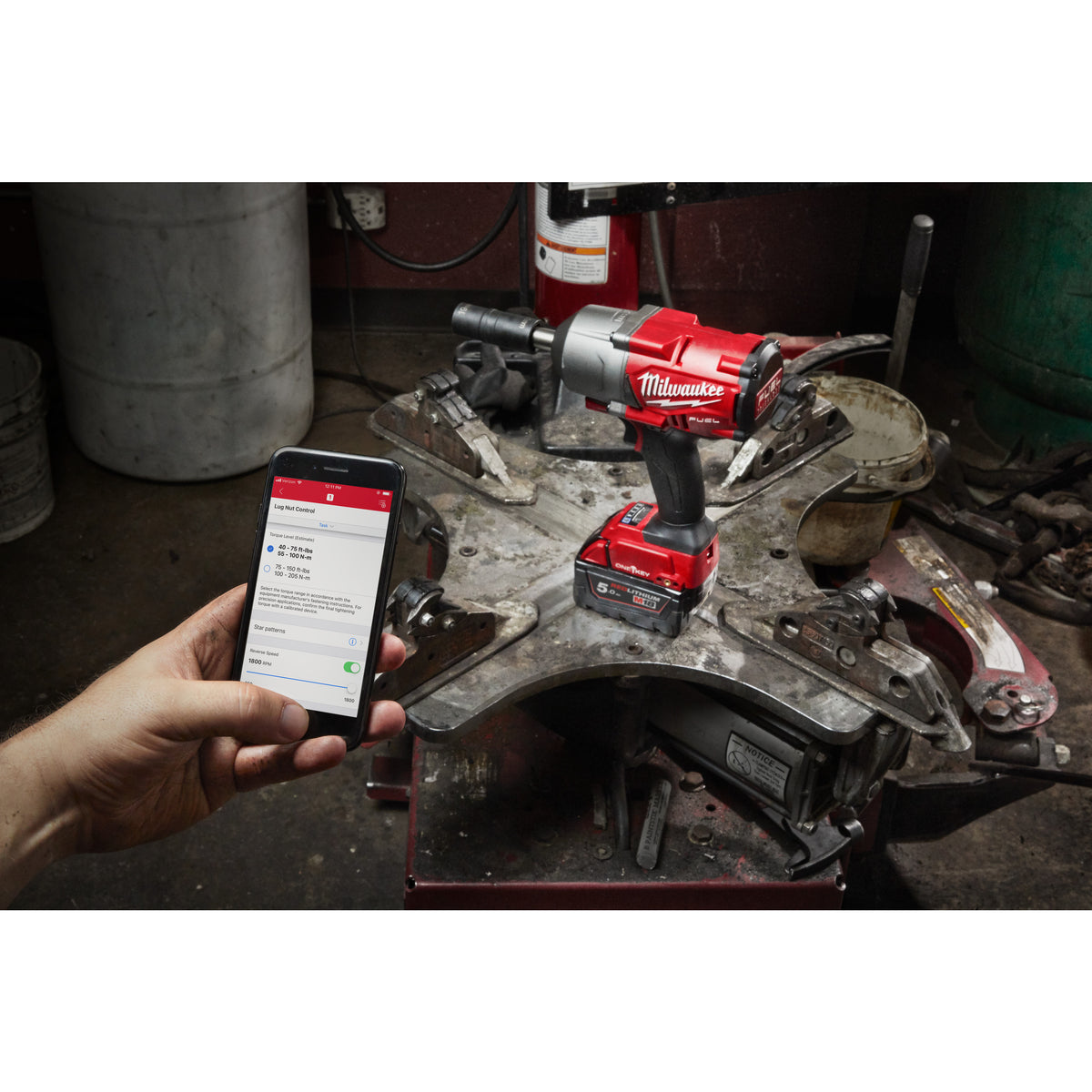 Milwaukee M18™ ONE KEY™ 1/2"-Akku-Schlagschrauber ext. Anvil M18ONEFHIWF12E - Produktbild 5