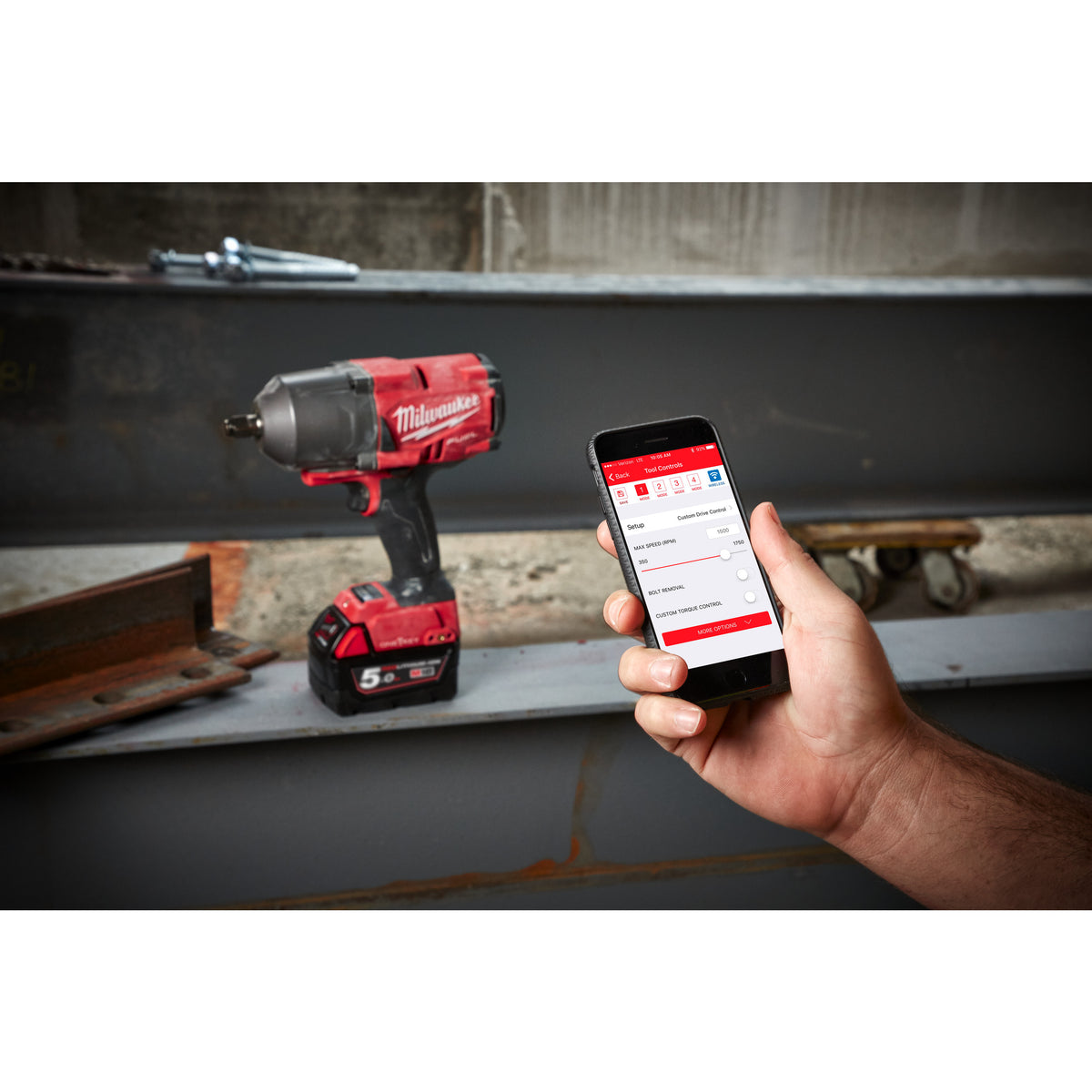 Milwaukee M18™ ONE KEY™ 1/2"-Akku-Schlagschrauber Vierkant mit PIN M18ONEFHIWP12 - Produktbild 6