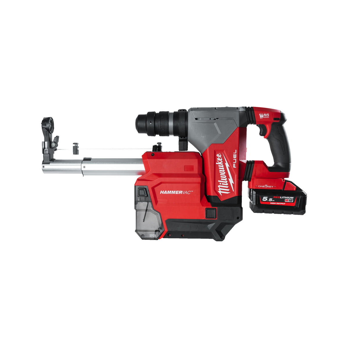 Milwaukee M18™ ONE KEY™ Akku-Kombihammer + Staubabsaugung M18ONEFHPXDEL - Produktbild 2