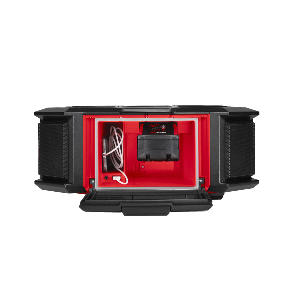 Milwaukee M18™ PACKOUT Netz-/Akku-Radio mit Ladefunktion M18PRCDAB+ - Produktbild 9