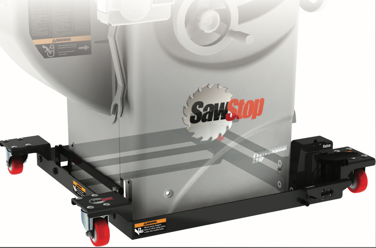 SAWSTOP mobiles Fahrwerk für stationäre Tischkreissäge PCS "Industrie Qualität" - MB-PRO-IND-I