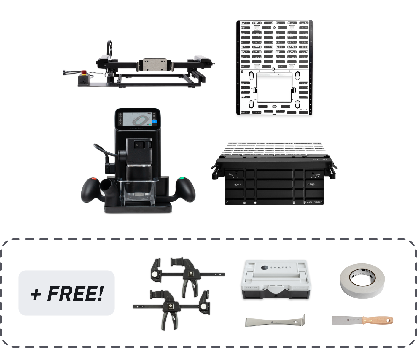 SET: Shaper Origin + Benchpilot + Workstation + Plate