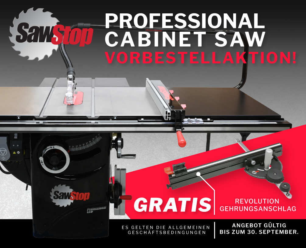 SET: SAWSTOP "DADO PLUS" stationäre Tischkreissäge PCS + Zubehör