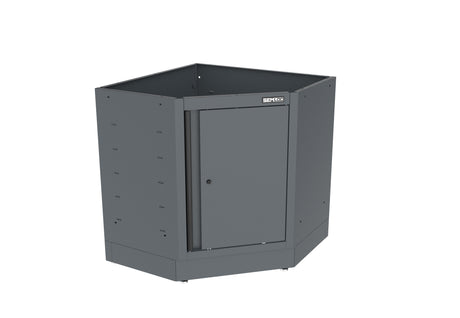 SEMLOC WorkSpace Eckmodul 1 türig, inkl. Einlageboden verstellbar, Abmessungen 860x860x911