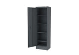 SEMLOC WorkSpace Blechschrank 1 türig, Außenabmessung 600x458x2000, Innenabmessung 590x430, inkl. 4 verstellbare Einlegeböden