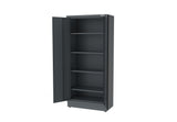 SEMLOC WorkSpace Blechschrank 2 türig, Außenabmessung 915x458x2000, Innenabmessung 910x430, inkl. 4 verstellbare Einlegeböden