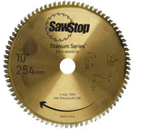 SAWSTOP Feinschnitt-Sägeblatt Ø 254x2,6x30 80 Zähne Titanium-Serie