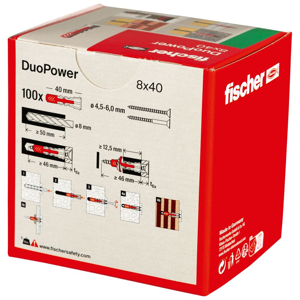 fischer DUOPOWER - 2K Kunststoffdübel
