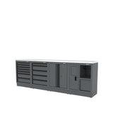 SEMLOC Workspace Werkbank mit Schubladen und Türen - Variante 4 - 2720x950x495mm