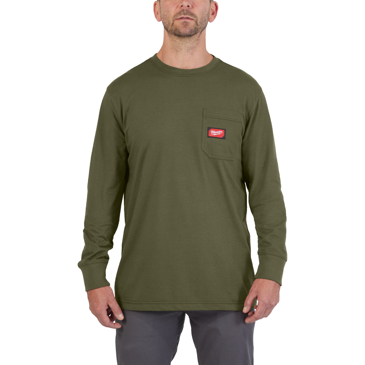 Milwaukee Arbeits-Langarm-Shirt mit UV-Schutz – Grün