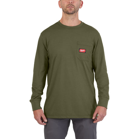 Milwaukee Arbeits-Langarm-Shirt mit UV-Schutz – Grün