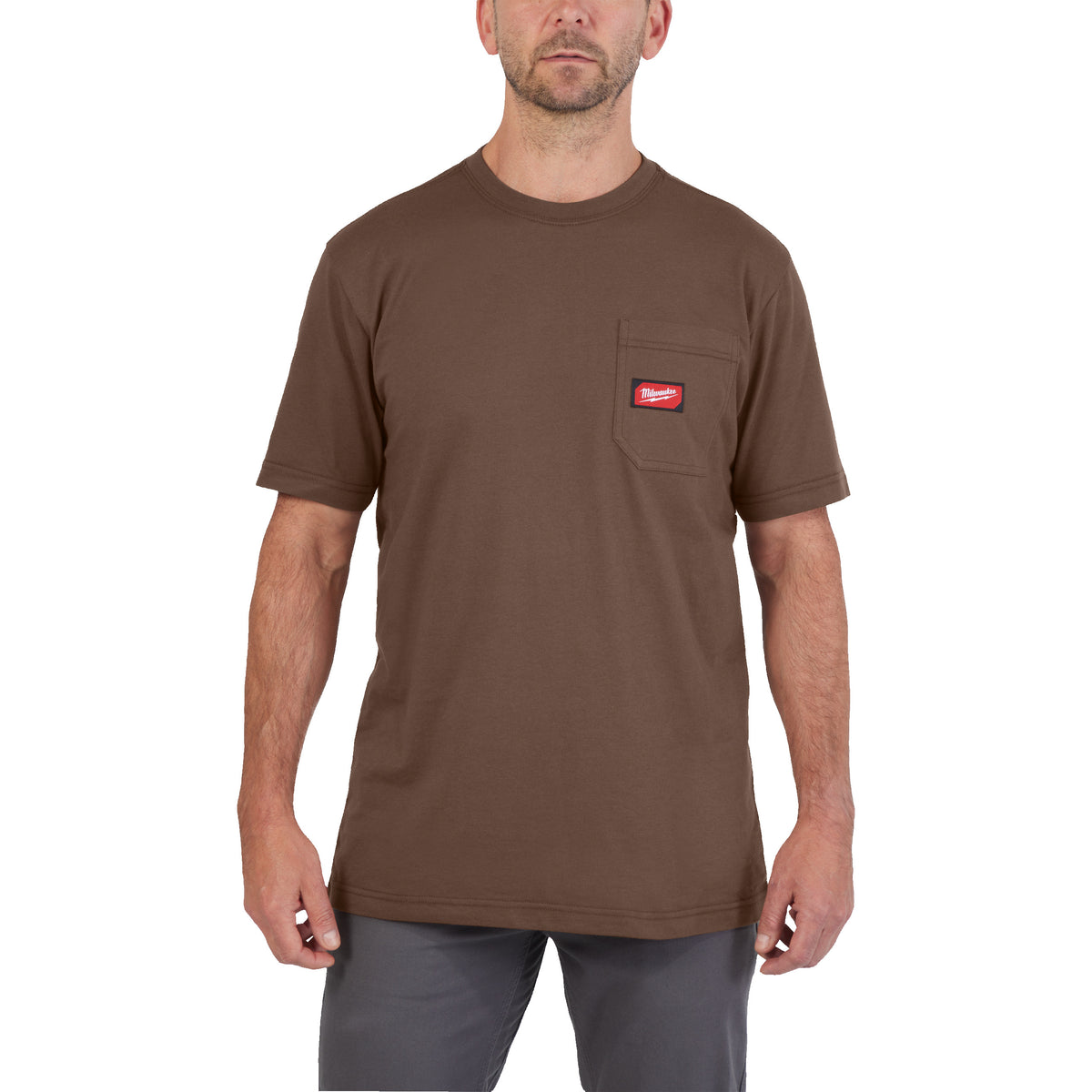 Milwaukee Arbeits-T-Shirt mit UV-Schutz – Braun