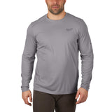 Milwaukee WORKSKIN Funktions-Langarm-Shirt mit UV-Schutz – Grau