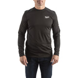 Milwaukee WORKSKIN Funktions-Langarm-Shirt mit UV-Schutz – Schwarz