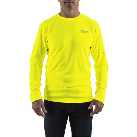 Milwaukee WORKSKIN Funktions-Langarm-Shirt mit UV-Schutz – Gelb