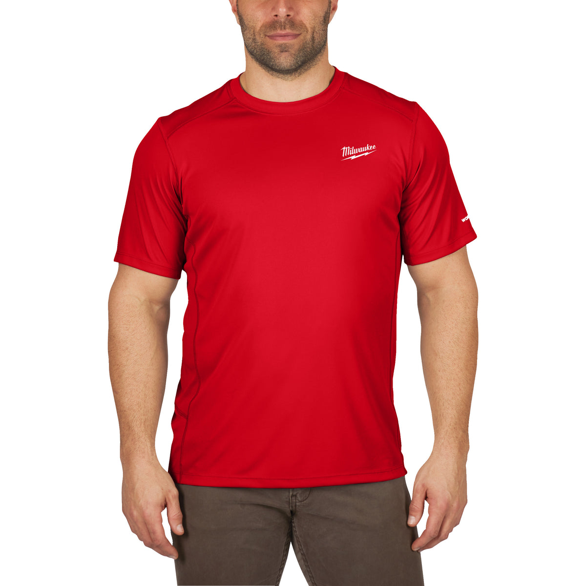 Milwaukee WORKSKIN Funktions-T-Shirt mit UV-Schutz – Rot