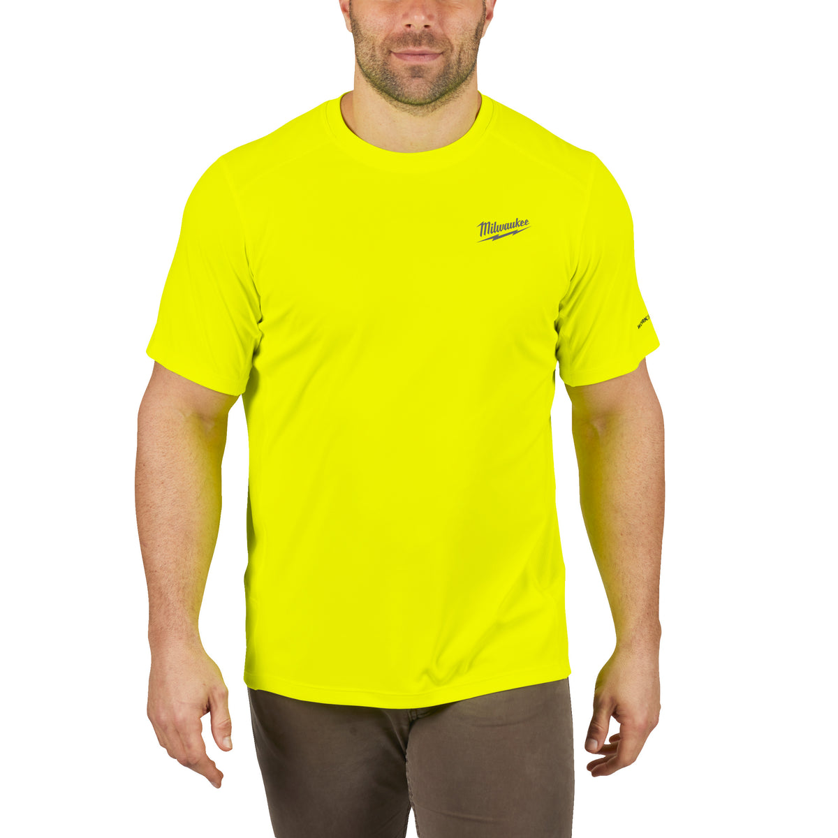 Milwaukee WORKSKIN Funktions-T-Shirt mit UV-Schutz – Gelb