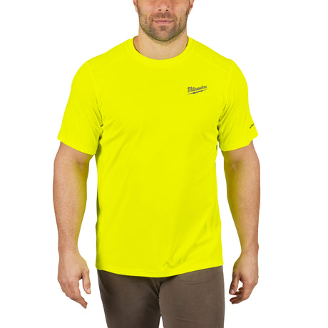 Milwaukee WORKSKIN Funktions-T-Shirt mit UV-Schutz – Gelb