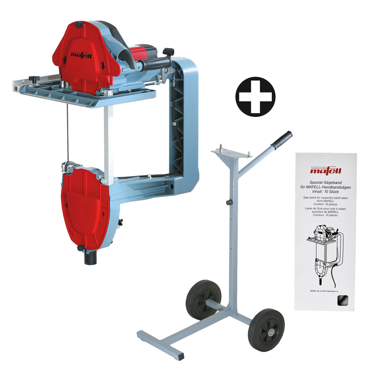 Set: Mafell Handbandsäge Z 5 Ec + Transportwagen + Sägebänder - DEAL489