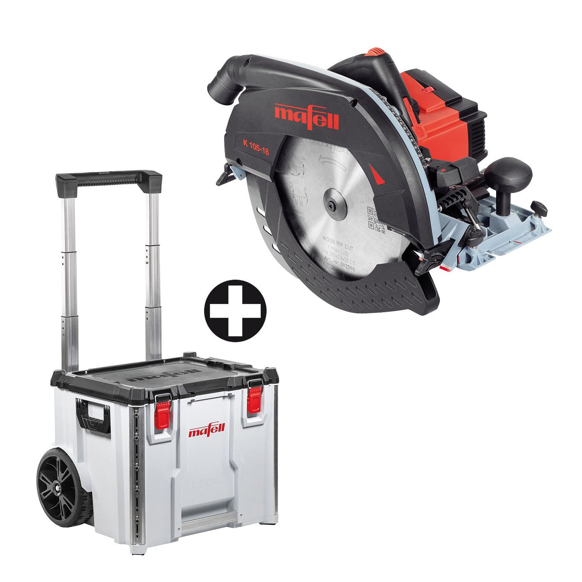 Mafell Akku-Handkreissäge K 105-18 + L-BOXX C476-TB-K 105 - 91D302, 095284, 1P0499