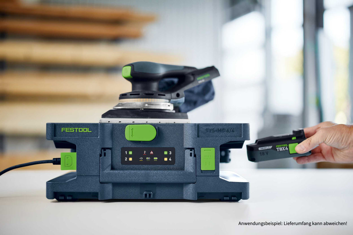 Neuheit: Festool 4-Fach Schnellladegerät SYS-MC 6/4 - 578489