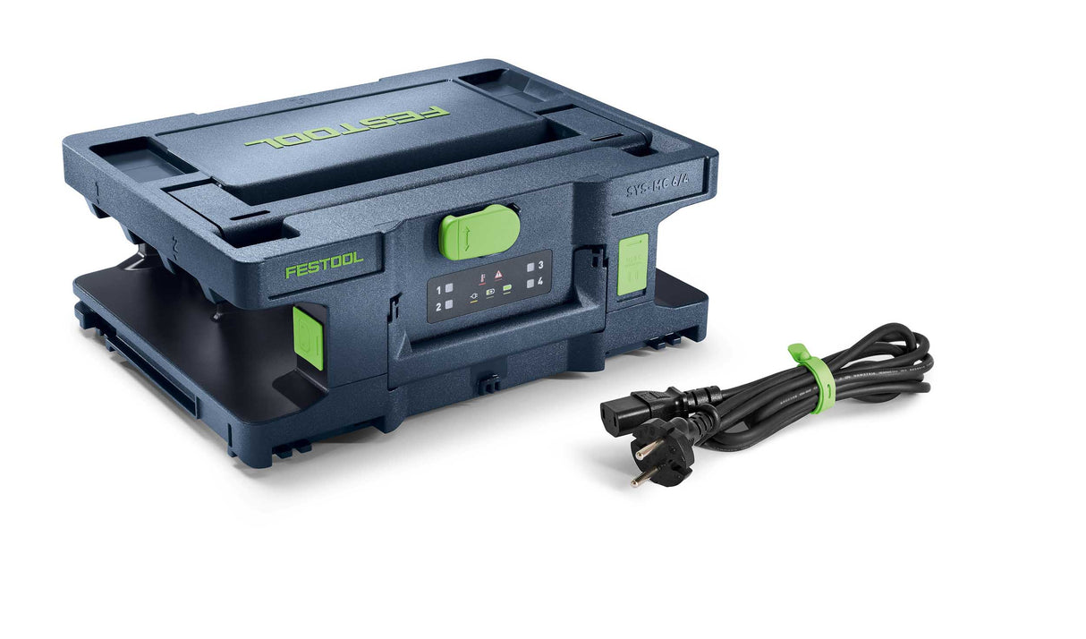 Neuheit: Festool 4-Fach Schnellladegerät SYS-MC 6/4 - 578489