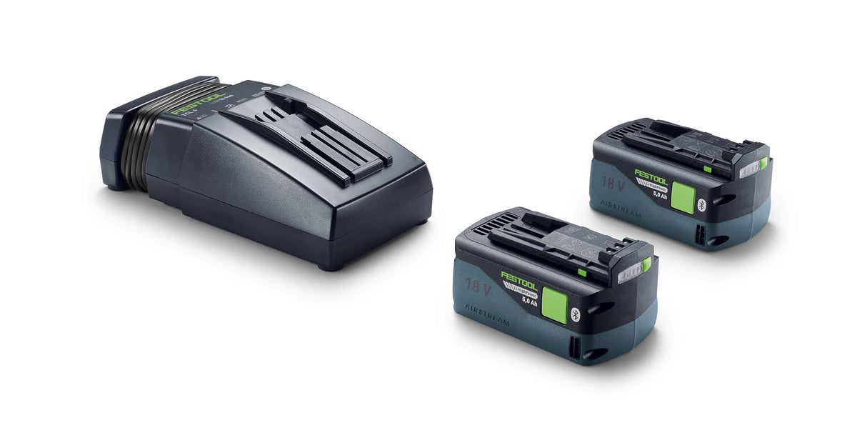 NEUHEIT: Festool Starter-Set SYS 18V 2xHP5,0/TCL6 (2 Akkus 5.0 Ah + 1 Schnellladegerät)- 578736