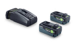Festool Starter-Set 18V 2xTBX8/SCA16 (2 Akkus 8.0 Ah + 1 Schnellladegerät)- 578892