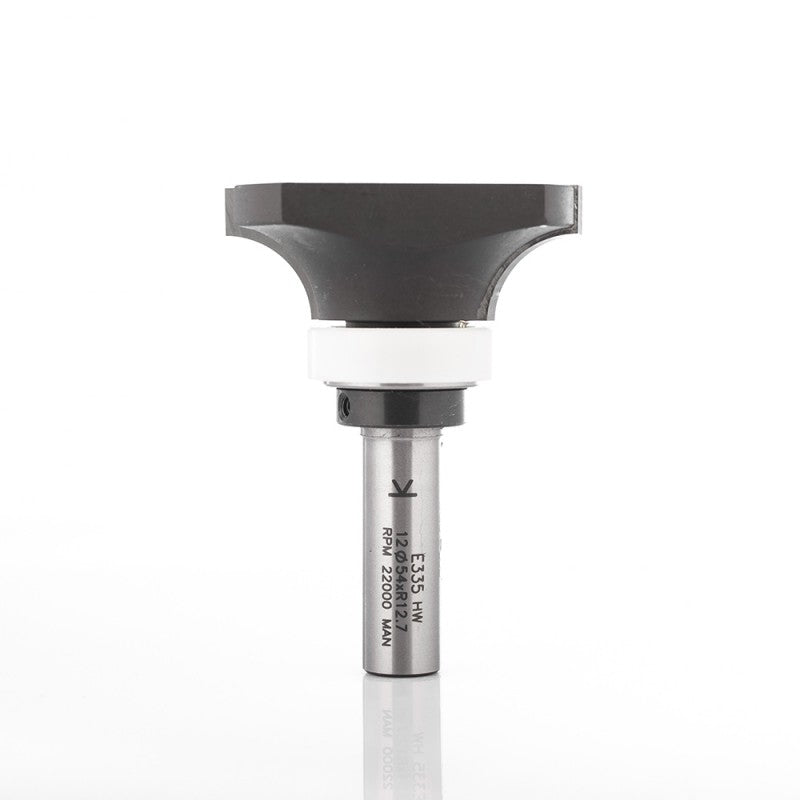 HW Abrundfräser R 12,7 mit Anlauflager Ø 54 mm Schaft 12mm - E335.540.R