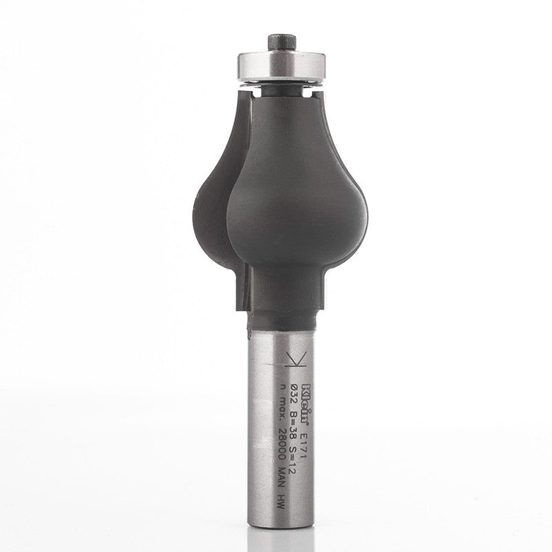 KLEIN HW Handlauf - Fräser mit Anlauflager  R 38 D=32 S 12 - E171.320.R