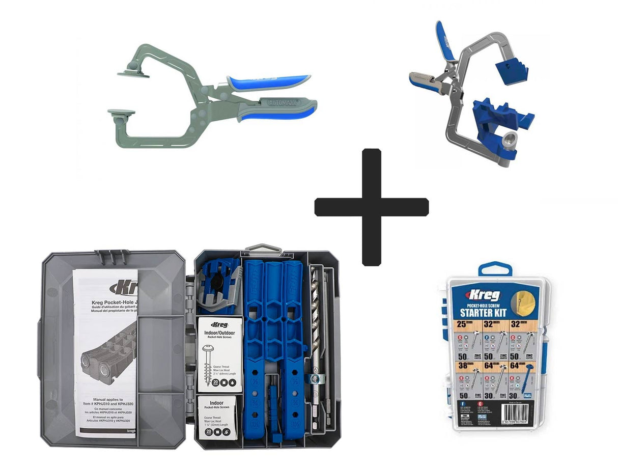 BUNDLE: KREG® mobiles Pockethole-Jig KPHJ320 + Zubehör