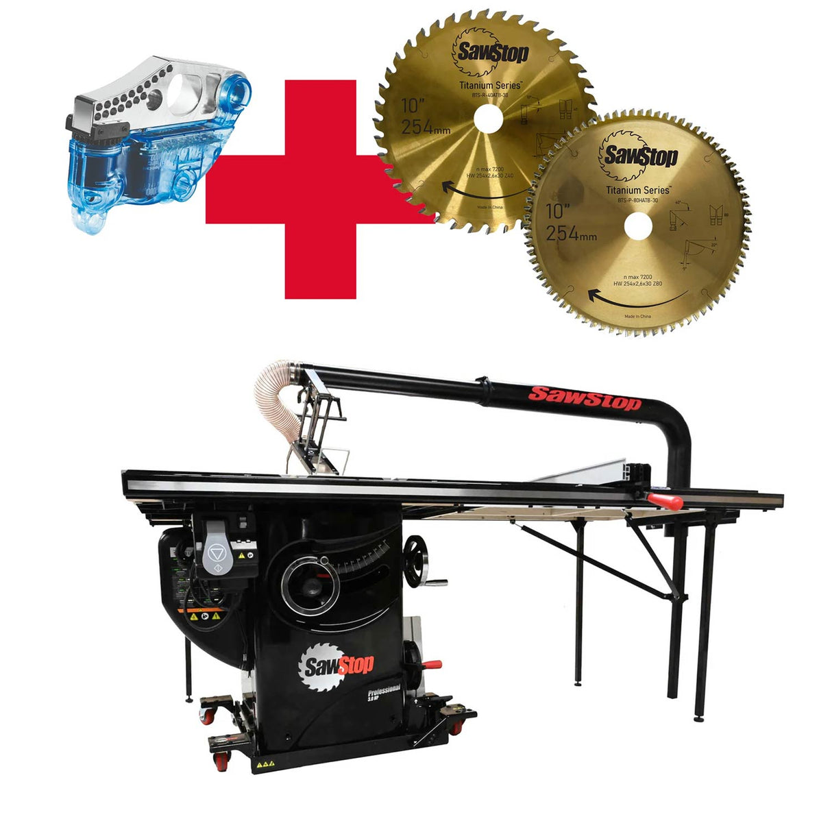 SAWSTOP "MAX VERSION" stationäre Tischkreissäge PCS, 900mm Schnittbreite