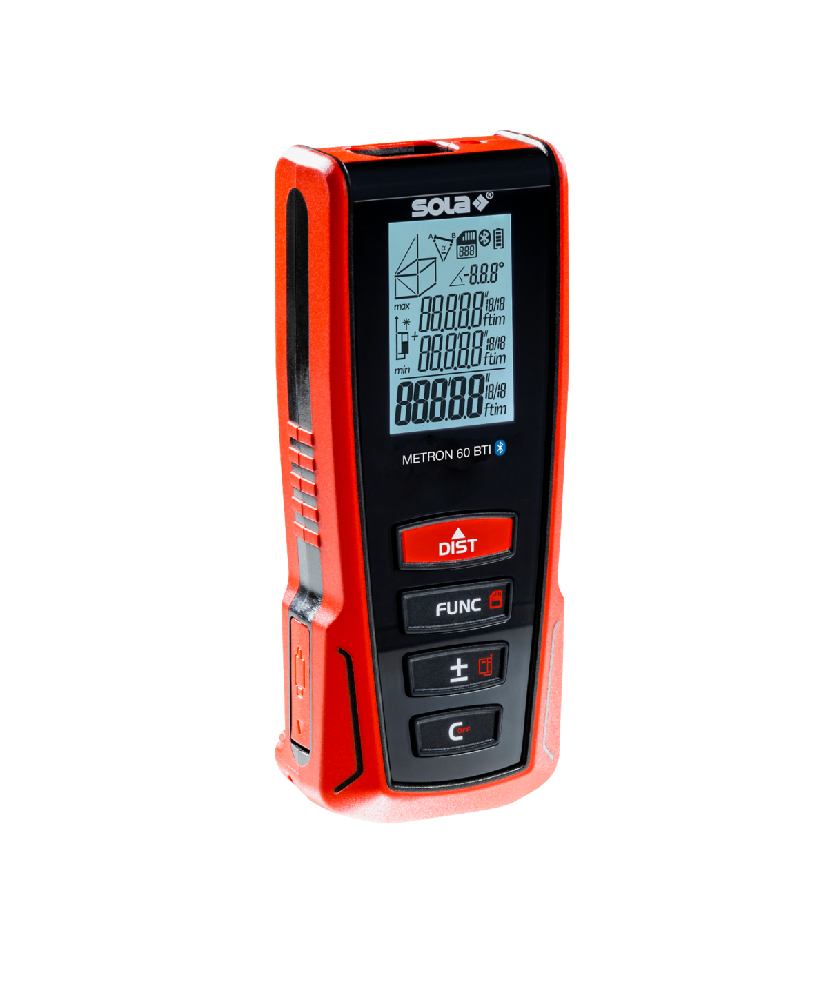 SOLA Laser Entfernungsmessgerät METRON 60 BTI - bis 60 Meter mit Malerfunktion, Bluetooth® - 71027201