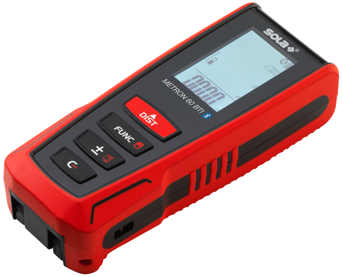 SOLA Laser Entfernungsmessgerät METRON 60 BTI - bis 60 Meter mit Malerfunktion, Bluetooth® - 71027201